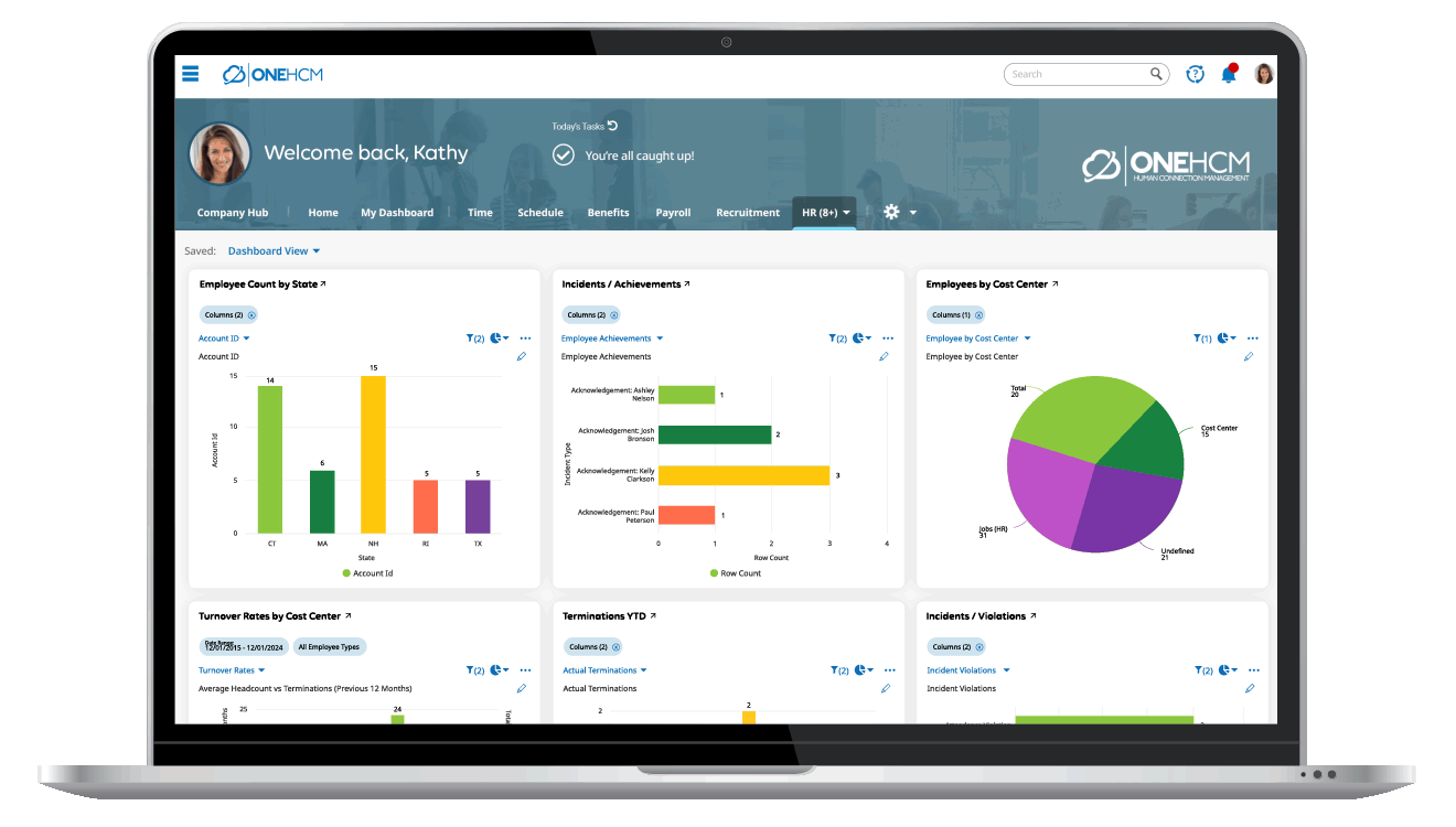 OnePoint HCM - HR - Dashboard (Use on Any Background)
