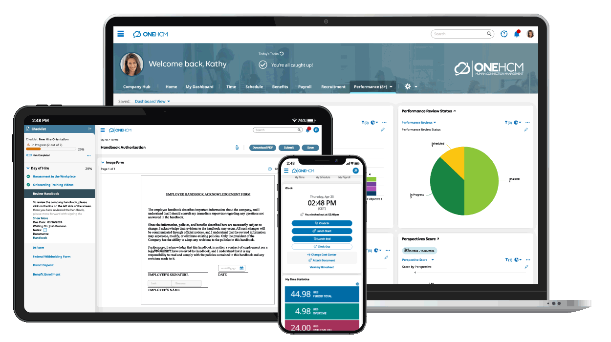 OnePoint HCM - Multi - Dashboard (Use on Any Background)