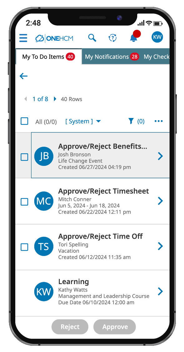 OnePoint HCM - Benefits - Benefits Change (Use on Any Background)