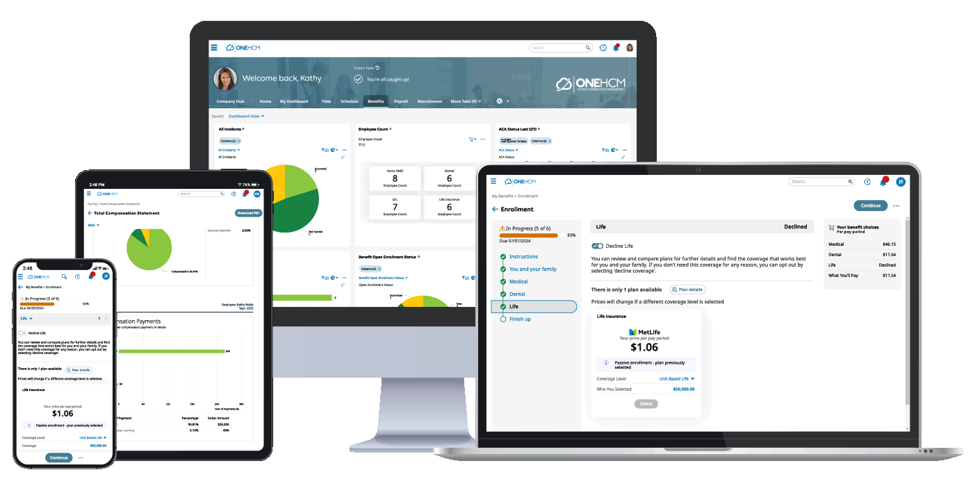 OnePoint HCM - Benefits - Multi (Use on Any Background)