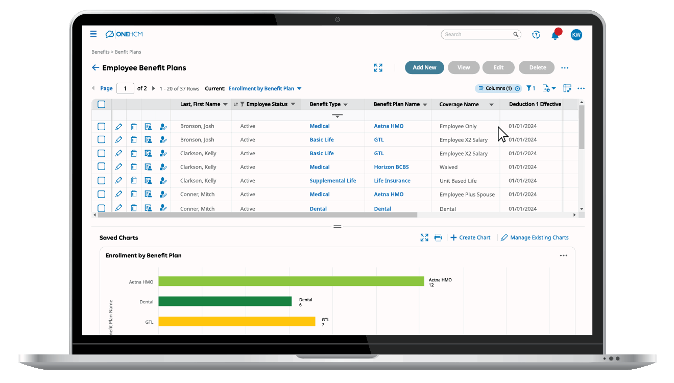 OnePoint HCM - Benefits - Policies (Use on Any Background)