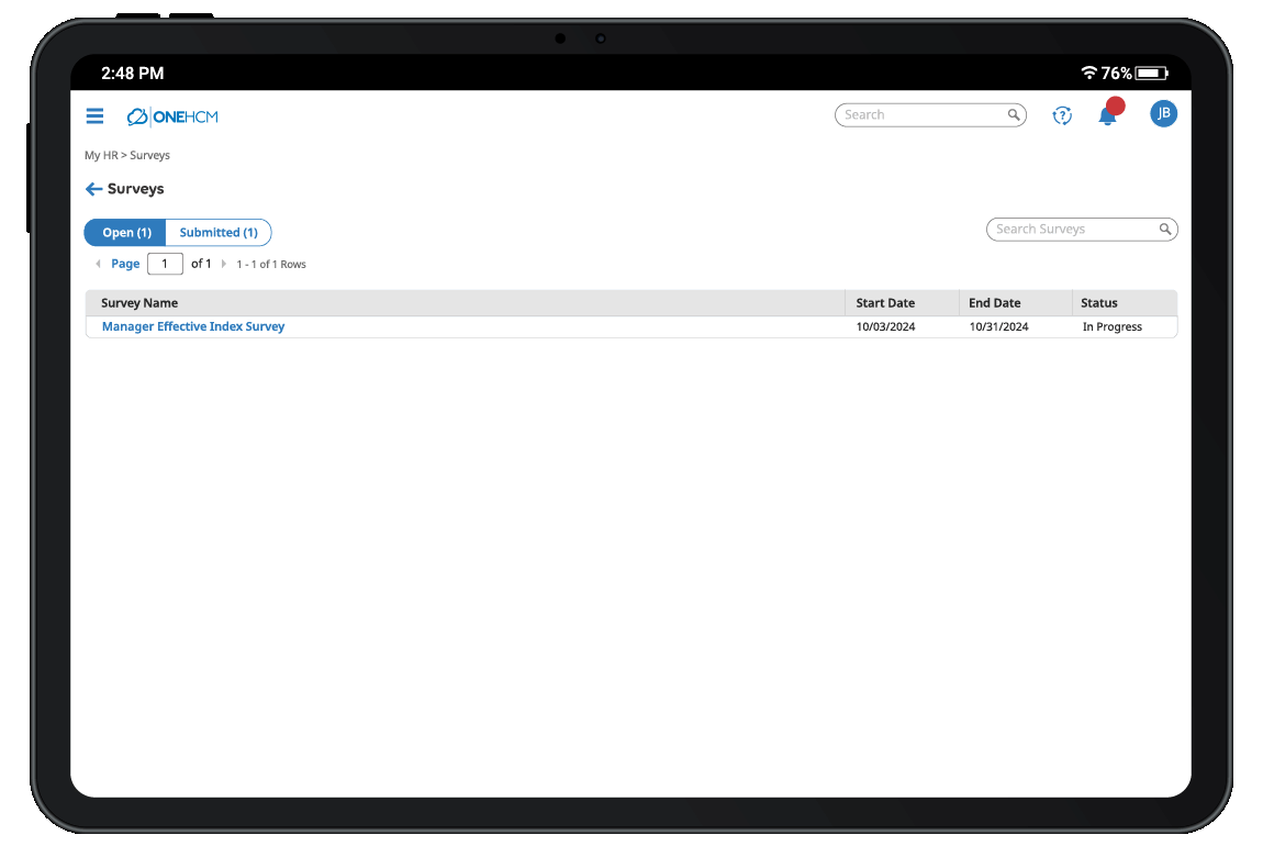 OnePoint HCM - HR - Survey (Use on Any Background)