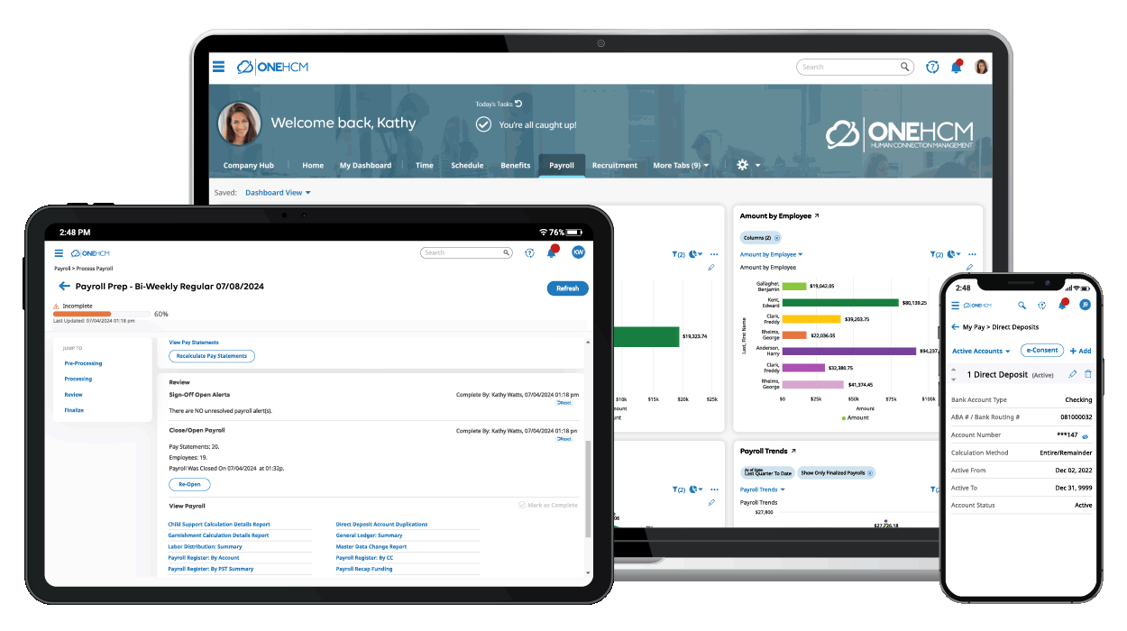 OnePoint HCM - Payroll - Multi (Use on Any Background)