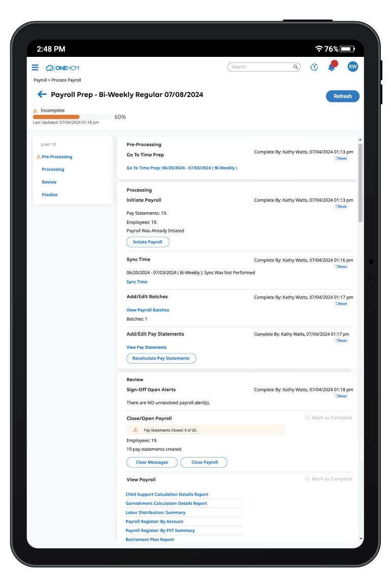 OnePoint HCM - Payroll - Process (Use on White Background)