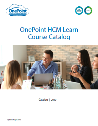 OnePoint HCM LEARN LMS Course Catalog